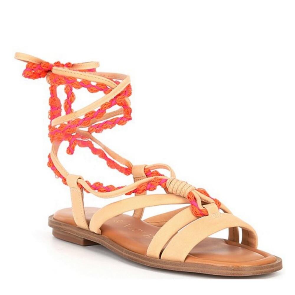 Chelsea & Violet Womens Gladiator Lace up Ankle Wrap Sandals Size 8.5